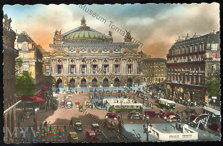 Paryż - Opera, Plac Opery - 1949
