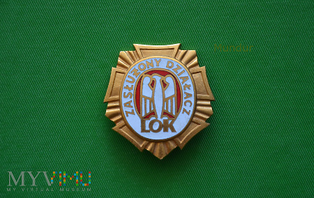 Duże zdjęcie Odznaka złota "Zasłużony działacz LOK"