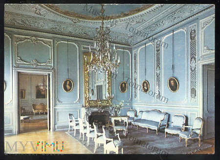 Pszczyna - Pałac - Salon Niebieski - lata 60-te XX