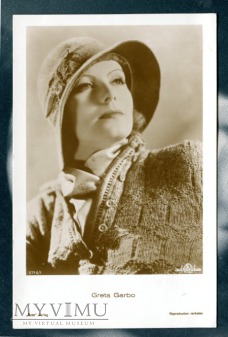 Duże zdjęcie Greta Garbo Verlag Ross 5716/1 Vintage Postcard