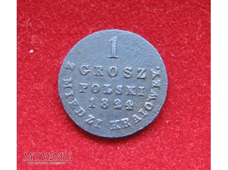 1 grosz Polski 1824 Królestwo Polskie (Kongresowe)