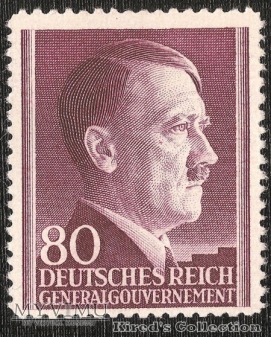 Duże zdjęcie 80 groszy "Portret Adolfa Hitlera"