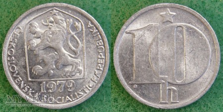 Czechosłowacja, 10 Haléřů 1979