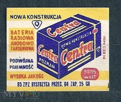 Centra Bateria Radiowo Anodowo Żarzeniowa.19.1963.