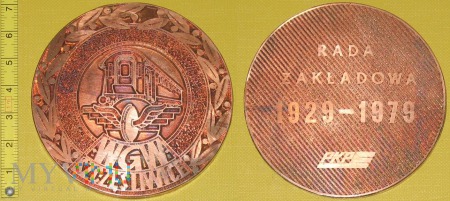 Medal kolejowy Wagonowni Warszawa Szczęśliwice
