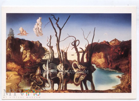 Dali - Łabędzie odbijające się jako słonie (1937)