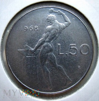 50 lirów 1968 r. Włochy
