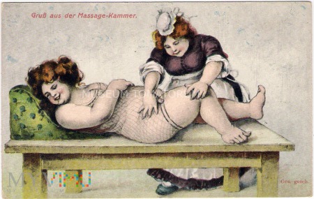 Pozdrowienia z pokoju masaży - 1925