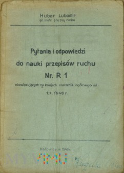 1948 - Pytania i odp. do nauki Przepisów ruchu