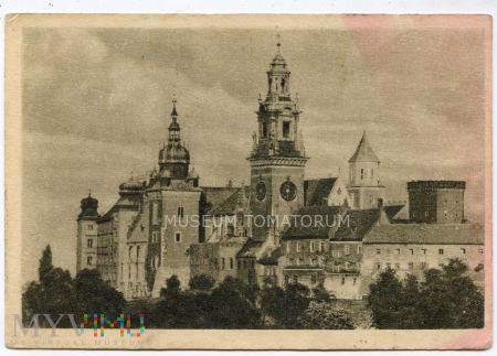 Kraków - Wawel od strony Wisły - 1956