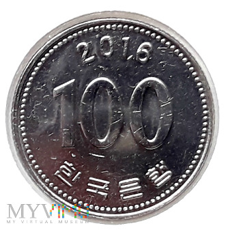 Duże zdjęcie Korea Południowa 100 won