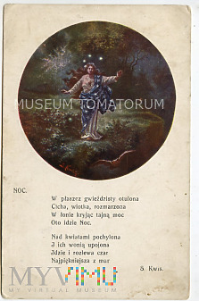 Pocztówka artyst.- obieg 1914 r. 