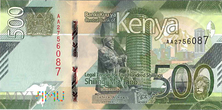 Duże zdjęcie Kenia - 500 szylingów (2019)