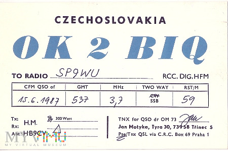 CZECHOSŁOWACJA-OK2BIQ-1987.a