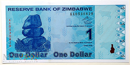 Zimbabwe 1 $ 2009