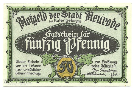 50 pfennig 1921 Stary Ratusz