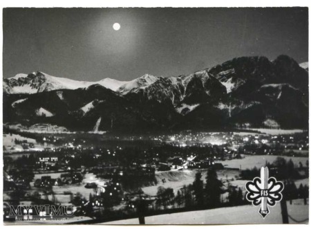 Zakopane "FIS" 1962 - Widok ogólny "nocny"