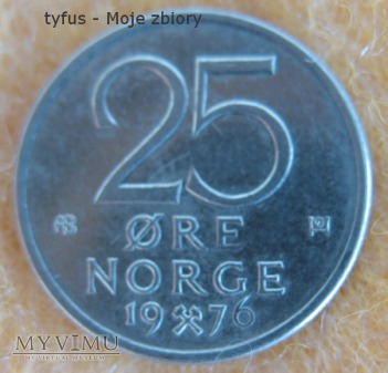 25 ÖRE - Norwegia (1976)