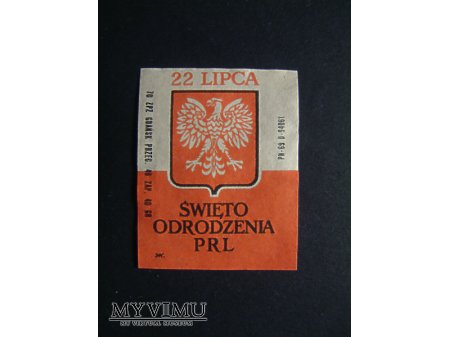 Etykieta - 22 lipca Święto Odrodzenia PRL