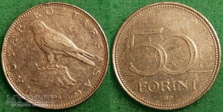 Duże zdjęcie Węgry, 50 Forint 1996
