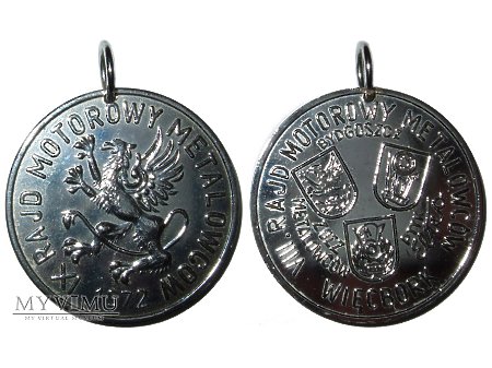 IX Rajd Motorowy Metalowców Bydgoszcz medal 1972