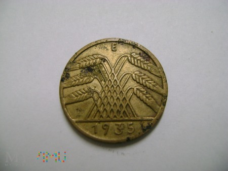 5 rentenpfennig 1935 E
