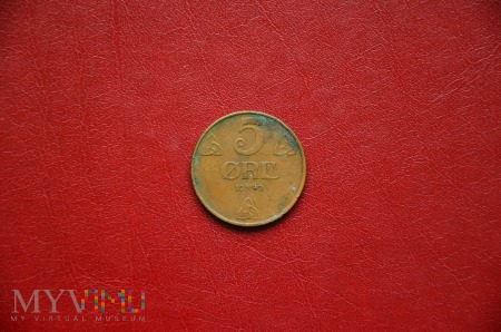 Moneta norweska: 5 øre