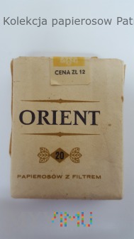 Papierosy ORIENT 20 szt. cena 12 zł 1980 r.