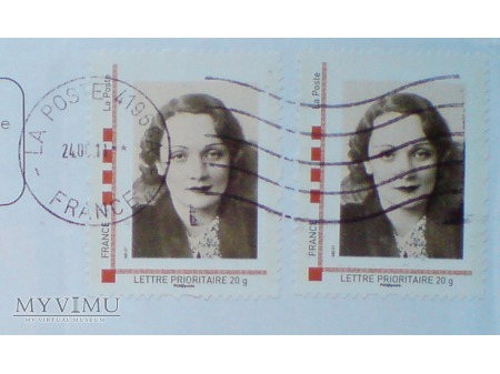 Marlene Dietrich znaczki personalizowane FRANCJA