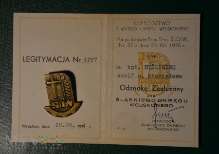 Odznaka Zasłużony dla Śląskiego Okręgu Wojskowego