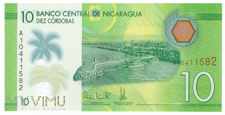 Duże zdjęcie Nikaragua - 10 córdob (2014)