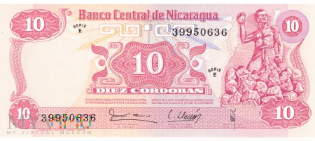 Duże zdjęcie Nikaragua - 10 córdob (1979)