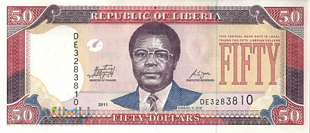 Liberia - 50 dolarów (2011)