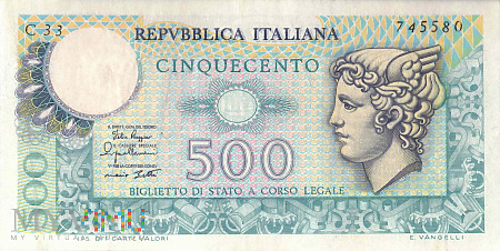 Duże zdjęcie Włochy - 500 lirów (1979)