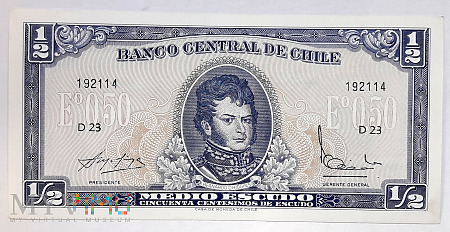 CHILE 1/2 escudo 1962