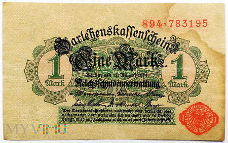 Niemcy 1 marka 1914