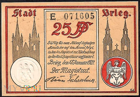 Brieg - Brzeg 25 pfennig 1921