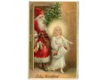 Święty Mikołaj i Anioł Zalig Kerstfeest Holandia