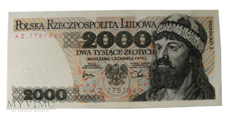 2000 Złotych, 1979 rok.