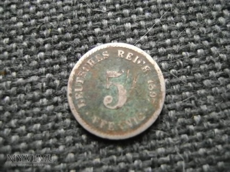 5 pfennigów 1897