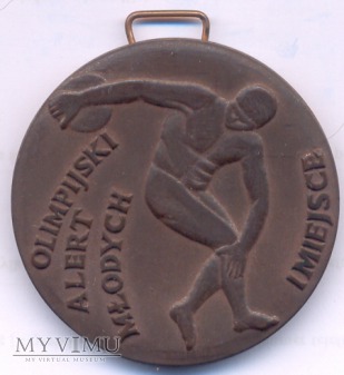 Medal sportowy z 1976 Olimpijski Alert Młodych
