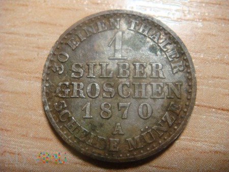 1 Silbergroschen 1870 A Wilhelm I