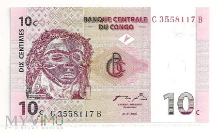Kongo.7.Aw.10 centym.1997.P-82