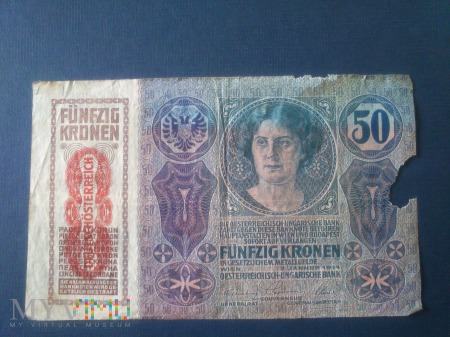 Pięćdziesiąt koron Austro-Węgry 1914r