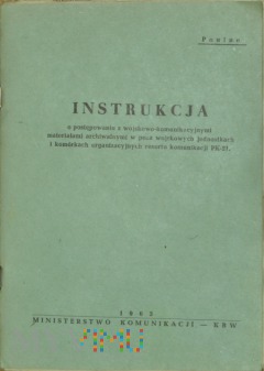 1963 - Instrukcja o materiałach archiwalnych PK-21