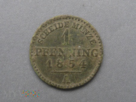 1 fenig 1854