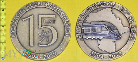 Medal kolejowy - przewozowy Kolei Mazowieckich