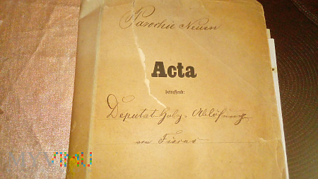 Duże zdjęcie Acta poniemieckie z lat 1857-58 Legnica, Wrocław