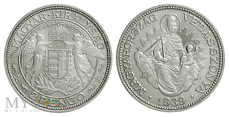 2 pengo, 1939, moneta obiegowa