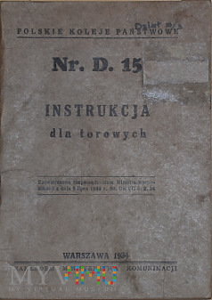 D15-1934 Instrukcja dla torowych